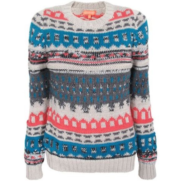 Thomas Sires Alpaca Blend Fair Isle Sweater - Picture 1 of 9